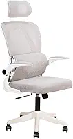 Cadeira De Escritório Ergonômica Giratória com Apoio de Braços 150kg 3D Plus (Branca)