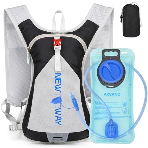 Arvano Mochila Hidratacion con Bolsa Hidratación para Hombre Mujer, Ligera Chaleco Hidratacion Trail Running, Pequeña Mochila Agua para Senderismo, Bicicleta, Ciclismo, MTB, Correr, Maratón, Esquí