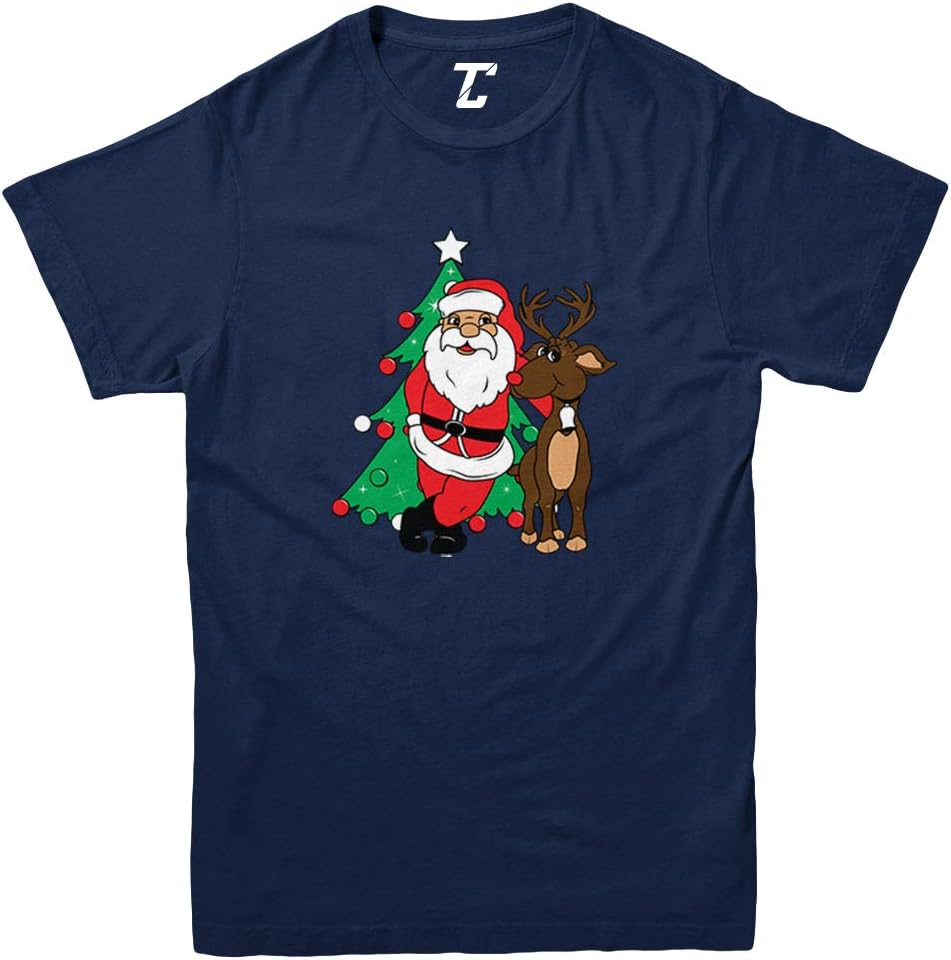 Santa & Reindeer - Elf Christmas Santa Youth T-Shirt