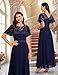 DRESSTELLS Formal Dresses for Women Wedding Guest, Mother of Bride Cocktail Prom Party Long Evening Gowns Gala Maxi Dress for Bridesmaid, 2026 Spring, Navy Blue XL