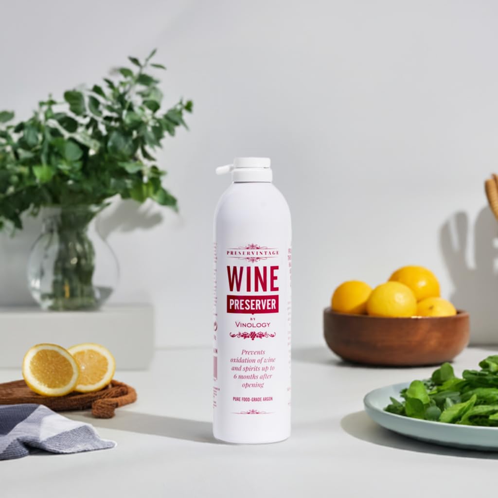 Preservintage Conservador de vino – Gas inerte puro estándar profesional para uso con tapones de vino o corcho en una lata de aerosol ligera y fácil de usar de 9 litros — view 6