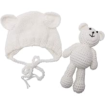 Matissa newborn photography bear teddybear props baby photoshoot outfits girl boy funny costume knitted chrochet