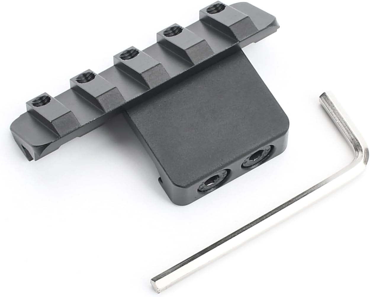 45 Degree Offset Picatinny Rail Light Mount for M300 M600 Serises Scout Light Weaponlight, Adjustable Positions Offset Tactical Flashlight Mount, Fit for M1913 20mm Picatinny Rail