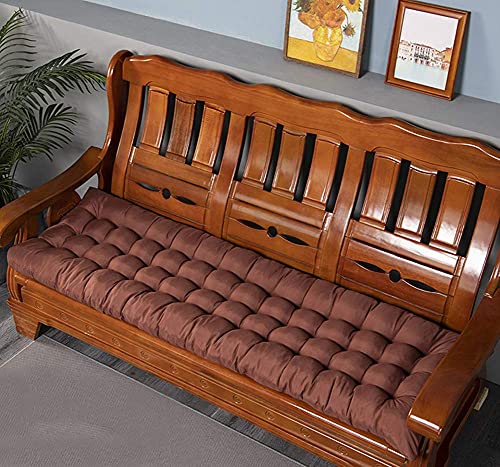 Coussin de siège de banc rectangulaire moelleux pour jardin