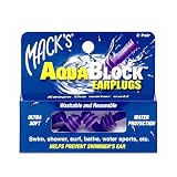 Macks Earplugs Aquablock Soft Silicone 2pairs