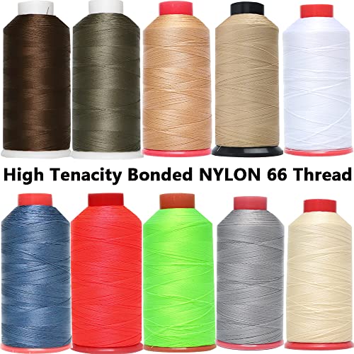 Hilo de Nylon 66 Bonded 210D/3 1500 Yardas para Coser miniatura 6