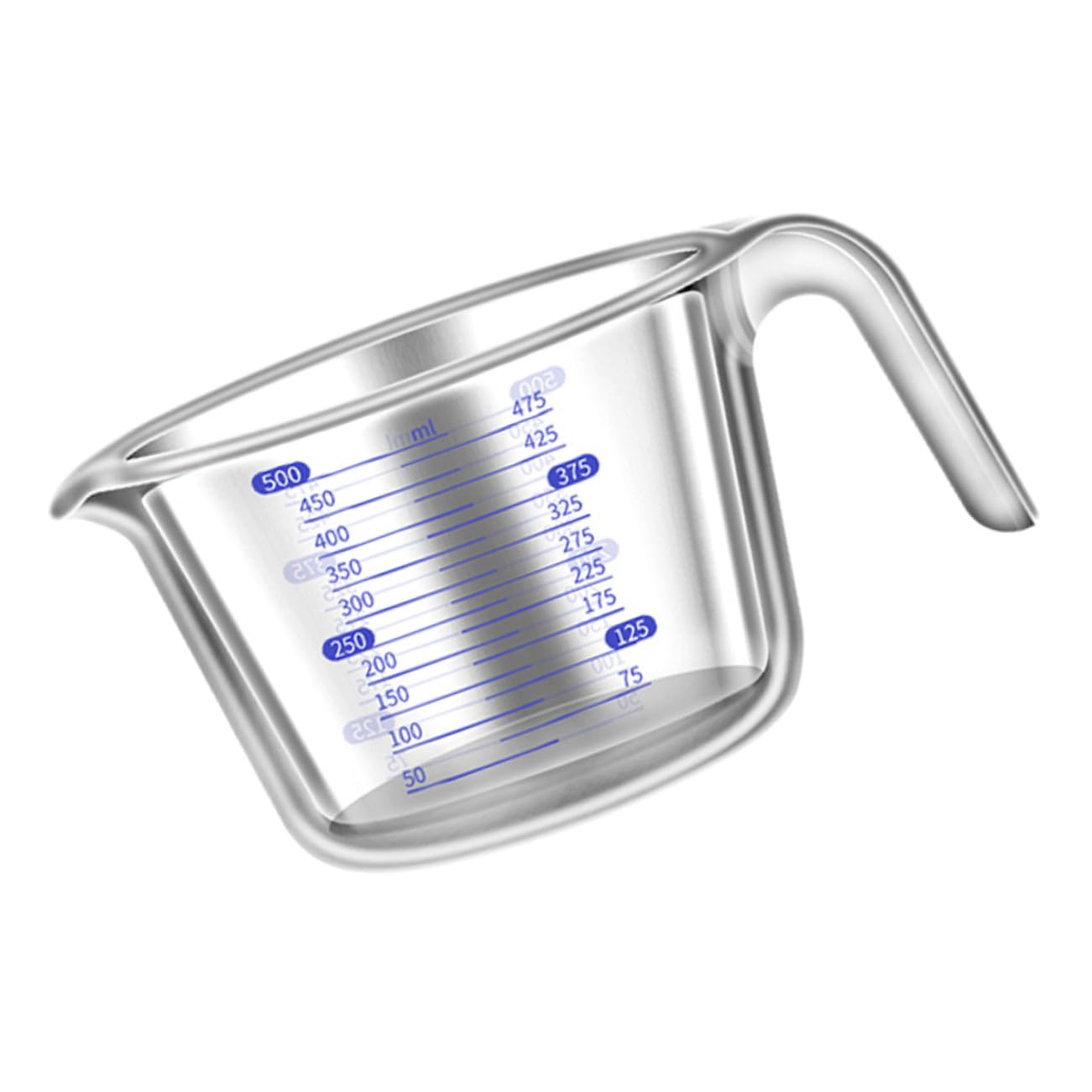 Hitzebeständiger Glas messbecher mit Skala Bruchfest Ergonomischer Griff Präzises Küchen backwerkzeug für Milch und Flüssigkeiten Robustes Kochzubehör für Haushalt und Gastronomie