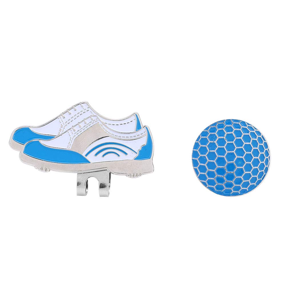 Magnetischer Edelstahl-Hutclip, Golfball-Marker, Golfer, 12 Stück