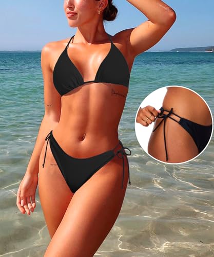 Bikini Triangle en Dos Nus | Maillot Ajustable pour un Bronzage sans Marques - 3