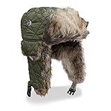Military Mil-Tec Wintermütze m.Kunstpelz Oliv Gr.L