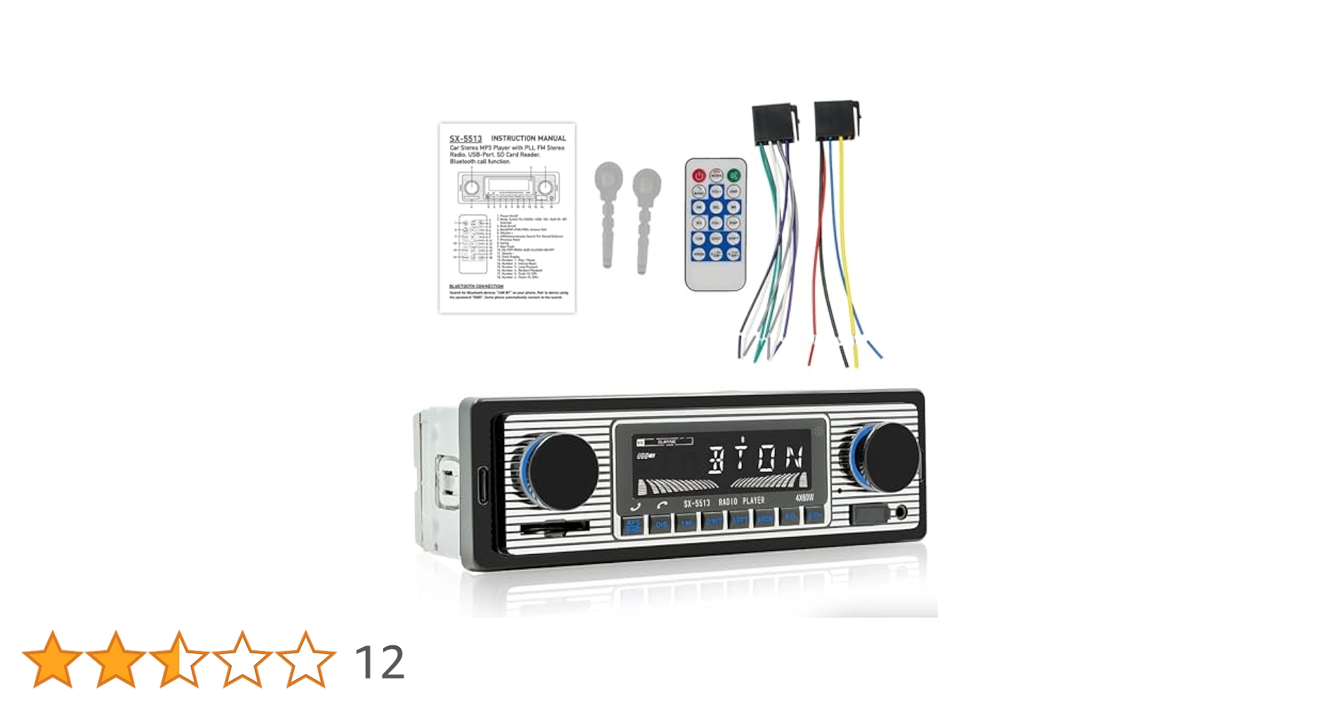旧車 Bluetooth カーオーディオ 76-90MHz 日本バンド対応 旧車 76-90MHz 日本バンド対応 カーオーディオ Bluetoothレトロ