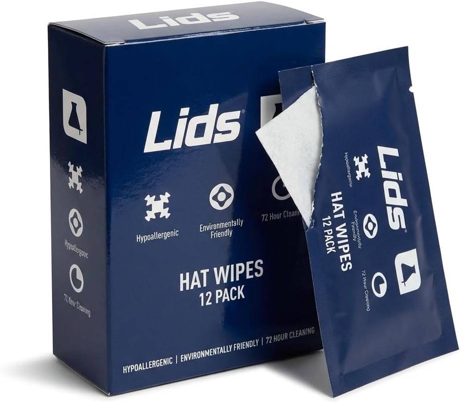 Lids To-Go Toallitas para Gorras 12 Paq. Limpiador Biodegradable