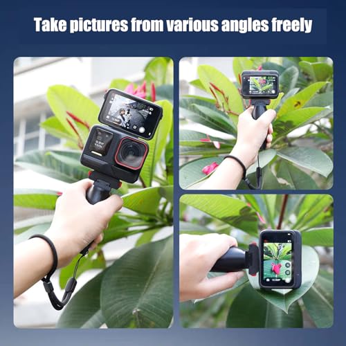Image of Shockproof Quick Release Stand Ergonomic Handle Grip for Action Camera Multiple Angled Adjustable Lightweight Stabilizer