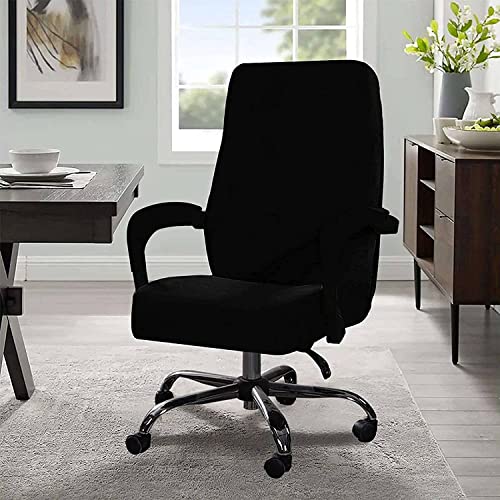 Housse de chaise bureau extensible lavable pour masquer l'usure du siège - 4