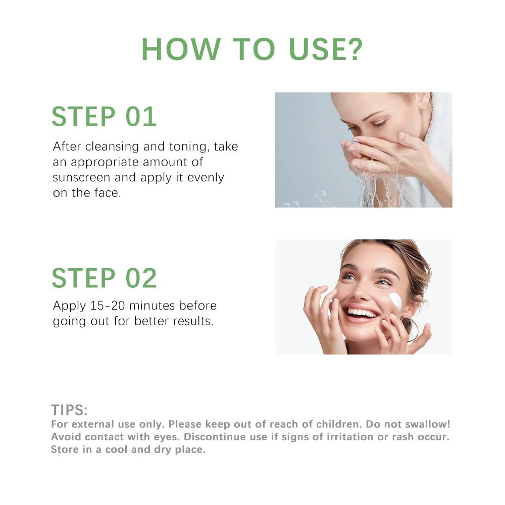 2 Pcs Centella Sunscreen, Centella Water-Fit Sun Serum SPF 50+ Light & Smooth Hyalu Cica Sunscreen - Image 7