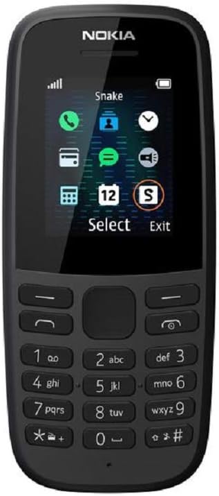 Nokia 105 (2019 edition) 1.77-Inch UK SIM Free Feature Phone (Single SIM) – Black