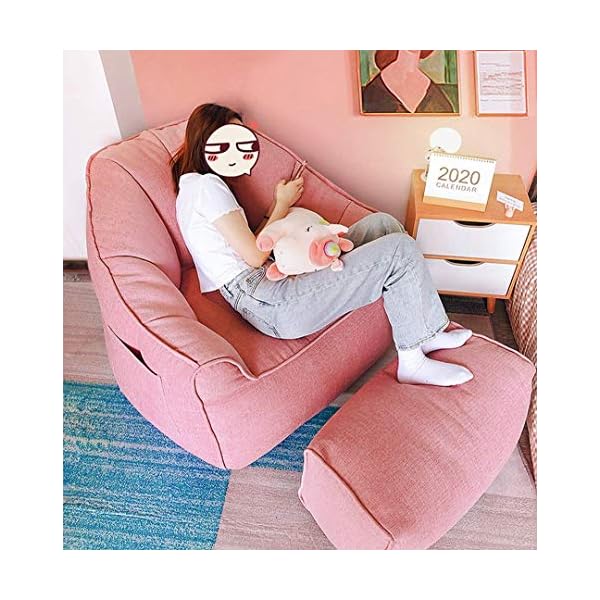 ADSE Fauler Sofa-Sitzsack, Einzelschlafzimmer-Sessel, kleines süßes Mädchen-Sofa (Farbe : A) – Bild 3