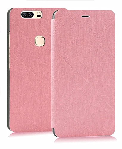 Image of Heartly Premium Luxury PU Leather Flip Stand Back Case Cover for Huawei Honor V8 - Pink