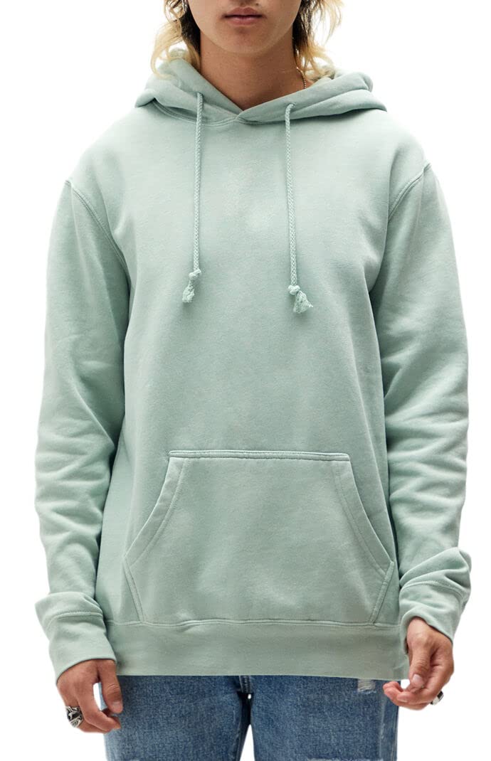 PacSun Men's Blue Vintage Wash Hoodie