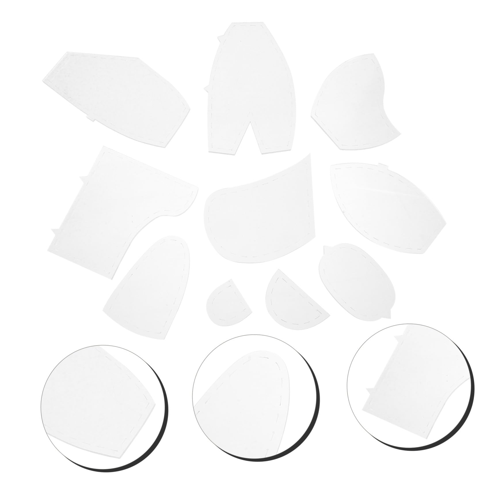 VILLCASE 3 Set Di Righelli Da Cucito in Acrilico Con Orsetto in Memoria Modelli Per Quilting Modelli Per Ragazzi E Ragazze 10 Pezzi * 3