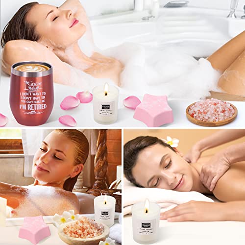 Retirement Gifts For Women 2023, Happy Retirement Gifts For Teacher, Coworker,Nurse,Boss,Mom,Grandma,Friend, Best Female Retirement Gift Ideas Funny Retired Gifts Basket W/Tumbler Retirement Presents #TOP3