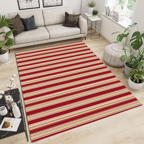 Tapis lignes géométriques pour salon et chambre à coucher ambiance rétro