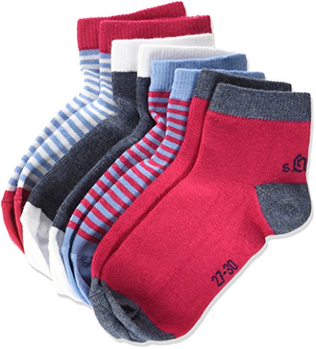 s.Oliver Socks Junior Fashion Quarter 4p Calzini alla caviglia, Rosa (virtual pink 36), 31W x 34L (Pacco da 4) Bambina