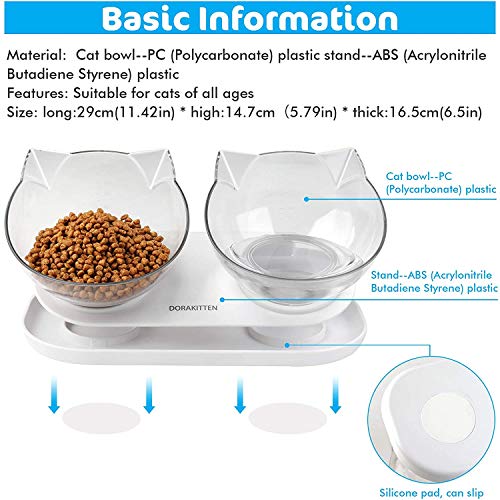 Fressnapf katze mit Ständer Katzenfutter Schale - 15 ° katzennapf Erhöht Personalisierte Haustier napf mit Neigung, um Erbrechen zu vermeiden katzennapf für Katzen - Image 5