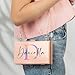 Customization Mill Personalized Initial Acrylic Purse With Name, Optional Colors, Monogrammed Gifts for Women, Custom Bag, Clear Gold