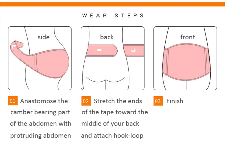 Miniatura 7 de Cinturón de maternidad, bandas para el vientre para mujeres embarazadas, soporte para el vientre, corrector de postura para mujeres embarazadas.