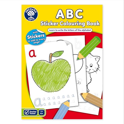 ABC Sticker Colouring Book