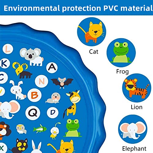 UOSIA 170x170cm Grande Dog Sprinkler Pad Play Cooling Mat Animais De Estimação Piscina Wading Outdoo