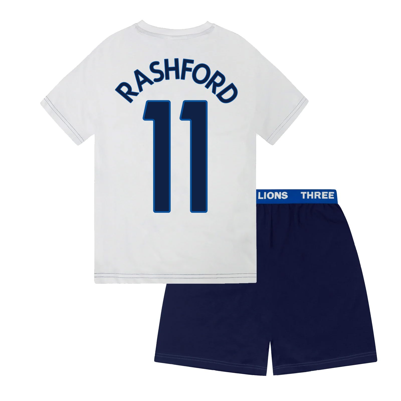 England Three Lions Boys Rashford 11 Short Pyjamas 4-5 Years