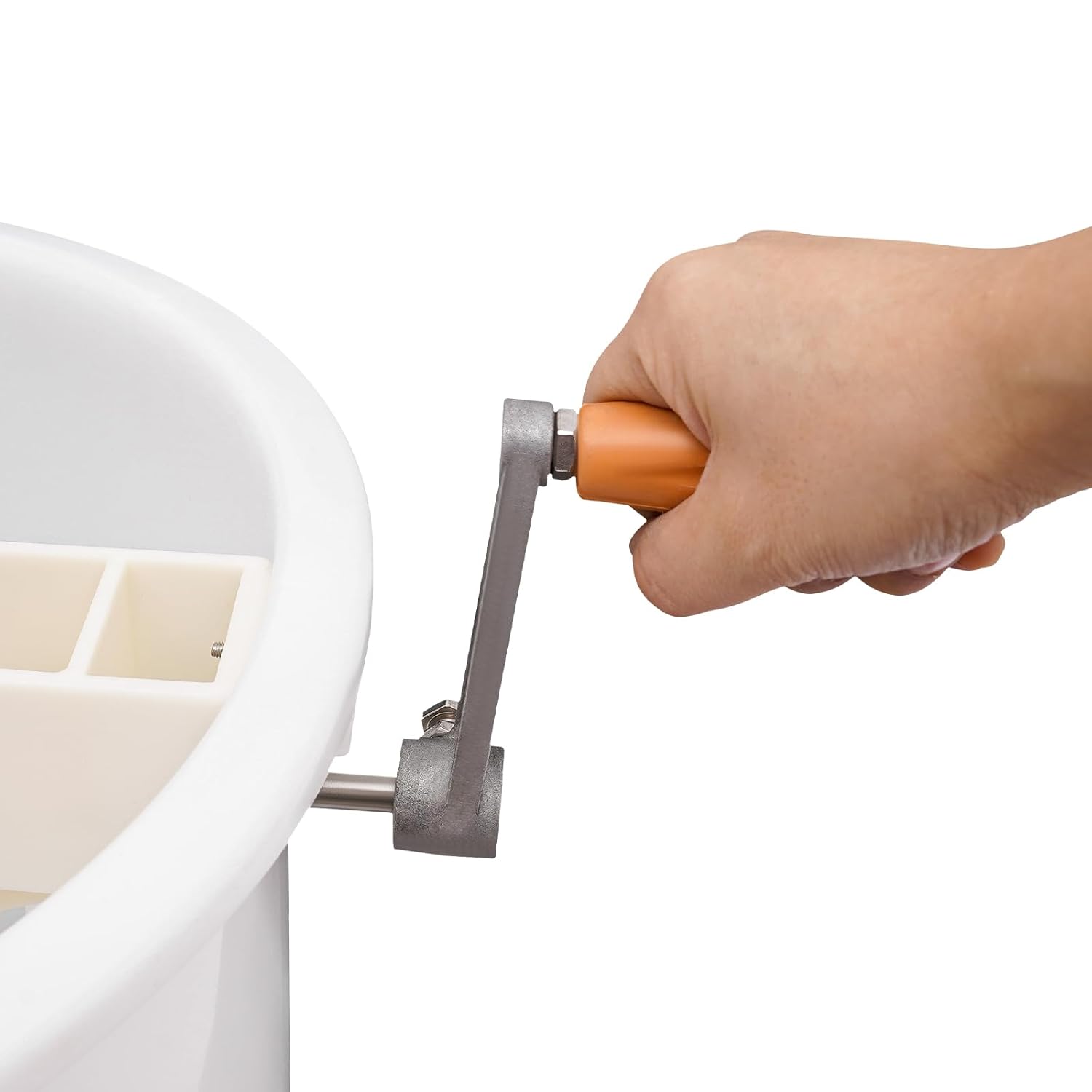 Honey Extractor 2 Frame Plastic Manual Beekeeping Extraction Beekeeping Apiary Centrifuge Equipment for Industry, Home