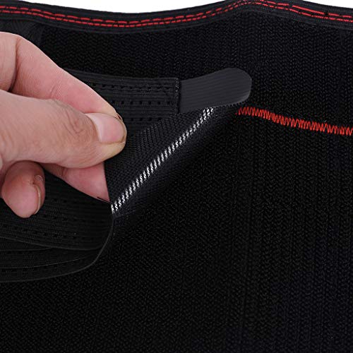 Fine Back Brace Support Belt,Adjustable Lumbar Brace Back Belt, Pain Relief - Breathable & Lightweight Material - Wide Support - for Lifting, Work, Gym, Posture (Black, M) - Thumbnail 5