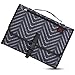 Crystal Baby Smile Portable Changing Pad - Diaper Clutch - Lightweight Travel Station Kit for Baby Diapering - Entirely Padded, Detachable and Wipeable Mat - Mesh and Zippered Pockets - Dark Gray
