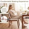 Giantex Dining Table Set for 2, Space Saving Kitchen Table and Chairs Set w/Rubber Wood Frame, Storage Rack, Padded Seats & Backrests, Dinette Set for Small Space, Apartment, Dining Room, Walnut #5