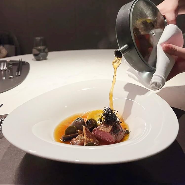 食器・グラス・カトラリー モダンな大型ディナープレート 西洋料理 白 