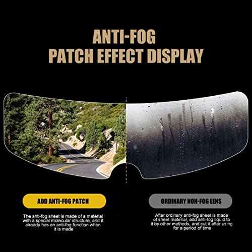 Ming Zhen Universal Photochromic Helmet Shield Anti Fog Film,Rain-Proof And Anti-Fog 2In1 Clear Visor Helmet Lens Sticker,Motorcycle Visor Anti Fog Film #TOP1