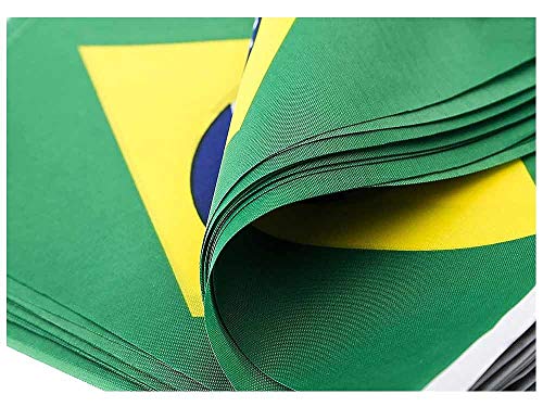 Bandeirinhas do Brasil em Varal de 5m da Marca Minha Bandeira - Dupla Face