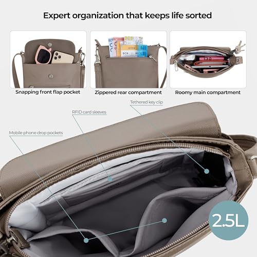Image of Travelon Anti-Theft Classic Mini Shoulder Bag