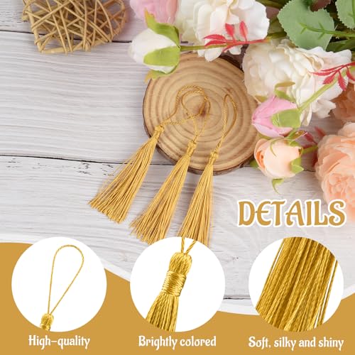 BOUBONI Lot de 100 mini pompons en vrac doux et soyeux faits à la main pour la fabrication de bijoux avec boucles pour loisirs créatifs, accessoires, décoration de robe – vue 3