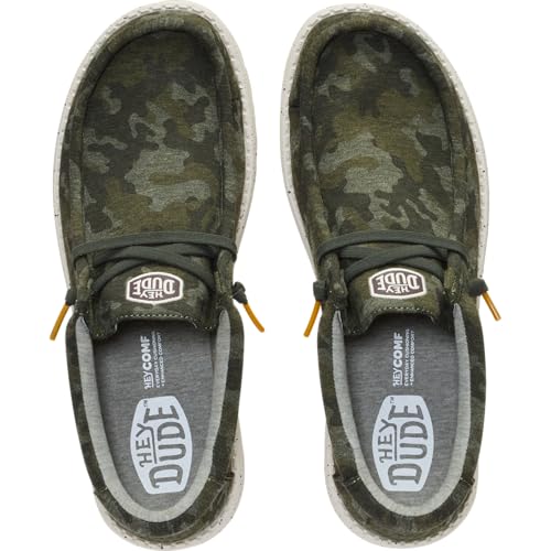 Image of HEYDUDE Mens Wally Stretch Jersey Camo