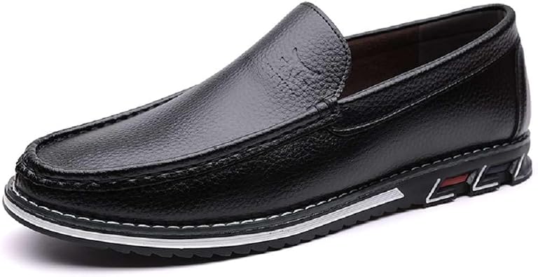Mens Casual Leather Shoes Business Slip-on Shoes Comfort Fashion Driving Shoes for Male