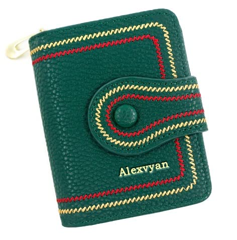 alexvyan RFID Blocking Small Wallet with 12 Card Slot Women's Purse Female Hand Clutch Women/Ladies/Girls Wallets Card Holder and Organizer, Embroidery Finishing-picture-18