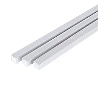 Vista 8 de Barra plana cuadrada de aluminio de 13 pulgadas, 2 piezas de placa de uso general 6061 de 1 x 1 pulgada, T6511 sólido nuevo molino