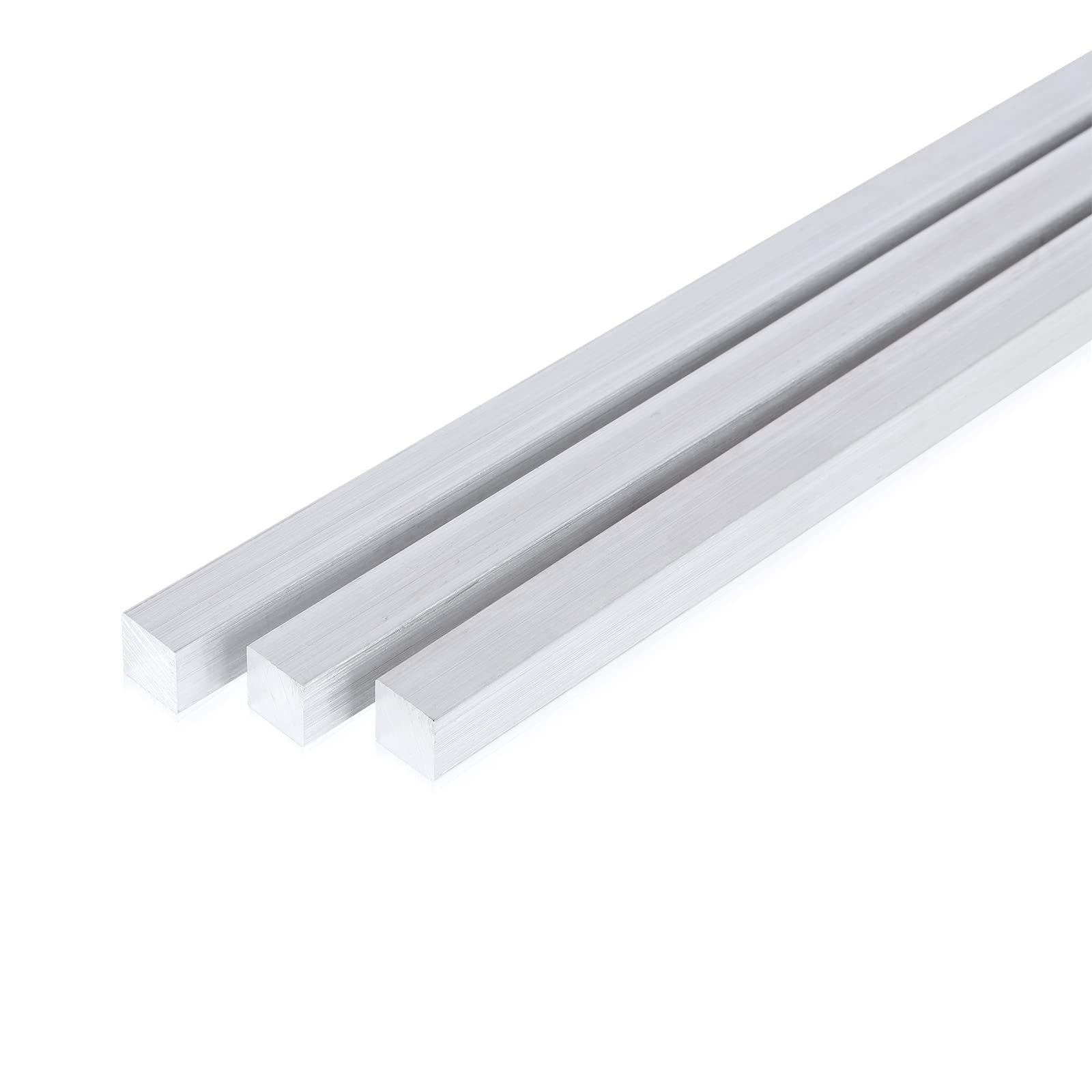 13Inch Square Aluminum Flat BAR 3 Pieces of 1/2"X1/2" 6061 General Purpose Plate,T6511 Solid New Mill Stock (1/2x1/2x13inch, 3)