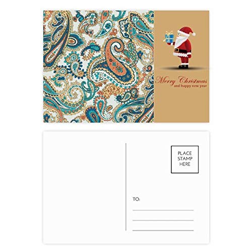 Cartes postales classiques bleues oranges pour décorer et partager la magie de Noël