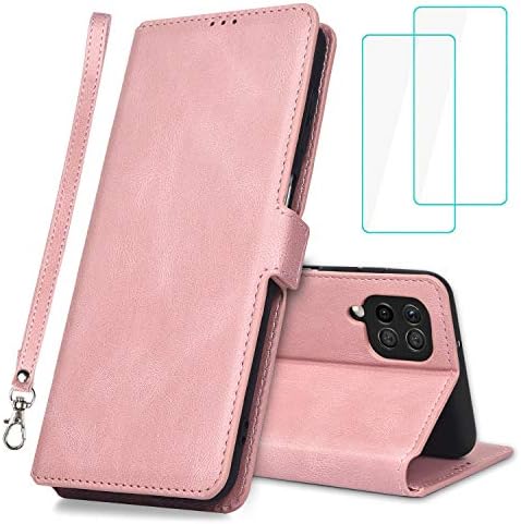 Foreverluck Wallet Case for Samsung Galaxy A53 5G with 2 Screen Protectors, Premium PU Leather Flip Case Cover with Card Holders Magnetic Folio Closure Protective Phone Case for Samsung A53, Blue