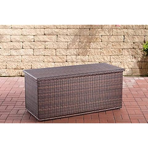 CLP Poly-Rattan Auflagenbox Comfy I 320 oder 785 Liter I Cover